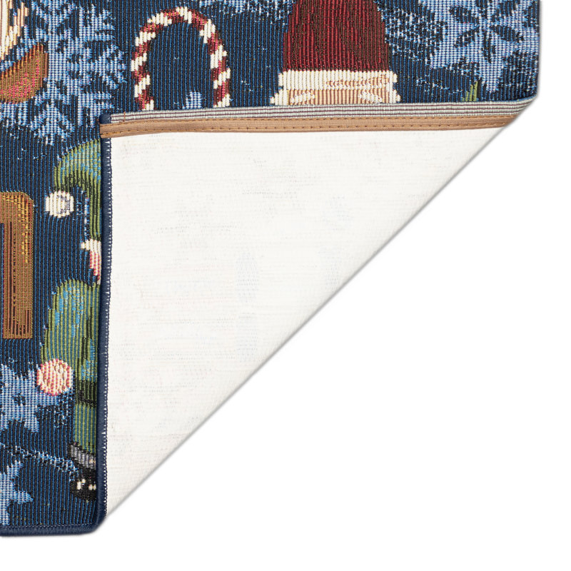 Giuliette Synthetic Non-Skid Kitchen Mat, Rectangle 2' x 2'10"