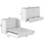 Commode et lit escamotable avec matelas 6 po, rangement et chargeur intégré Atiyah-1845478454-1845478453