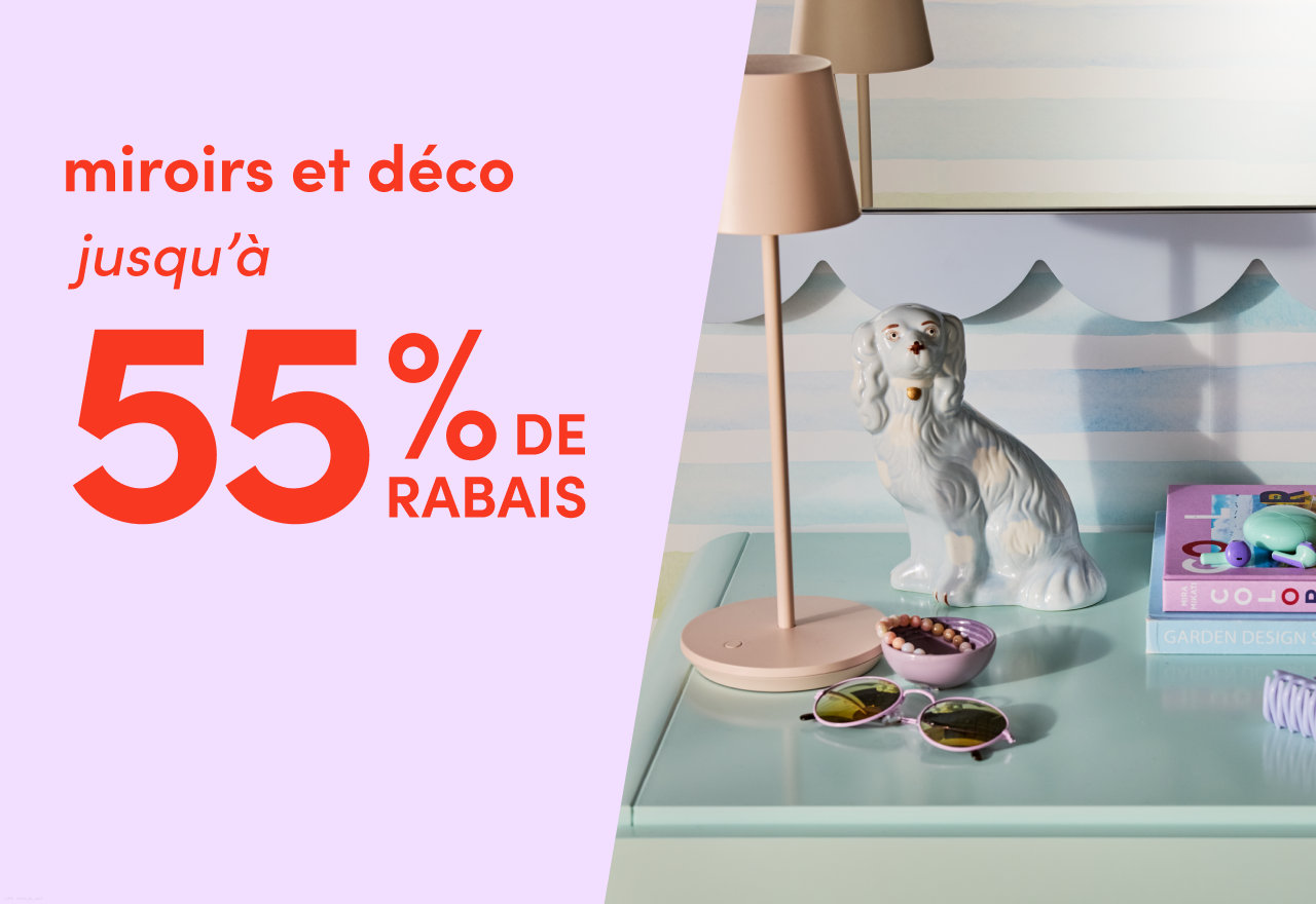 miroirs et déco en solde