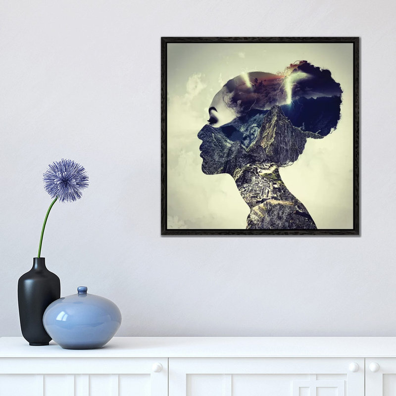 Headache by Paul Haag - Print on Canvas, Black Framed, 45.72 cm H x 45.72 cm W