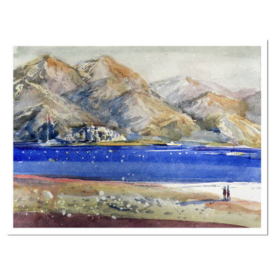 "montagnes" et "blue sea landscape" , reproduction d’art sur toile tendue