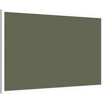Tableau d'affichage en tissu encadré, 37 x 25 cm, motif bois flotté olive, pour une organisation murale