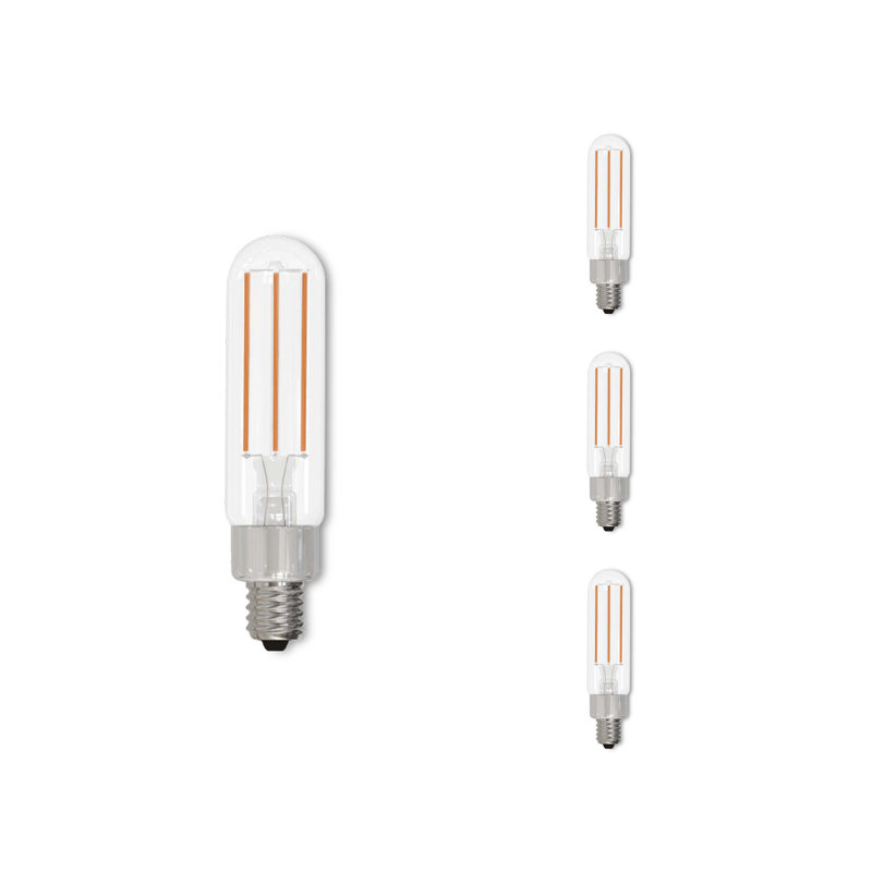 Ampoule à DEL à intensité variable de 4,5 watts (équivalent à 40 watts) à DEL T6, culot candélabre E12 (2700K)