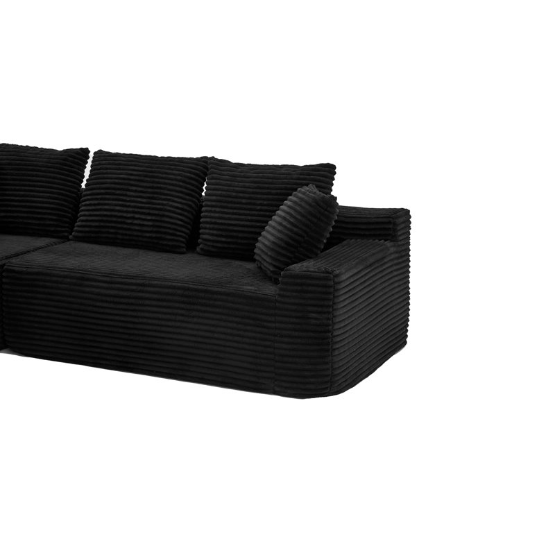 Canapé d'angle Cloud de 95 pouces au design modulaire en forme de L, Orienté vers la gauche