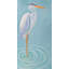 Great blue heron - 24"x48" Framed canvas