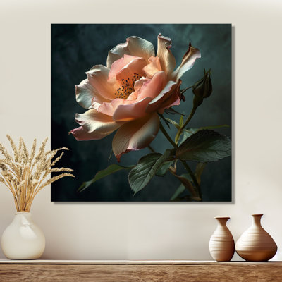 Rose rose gros plan - rose, art mural