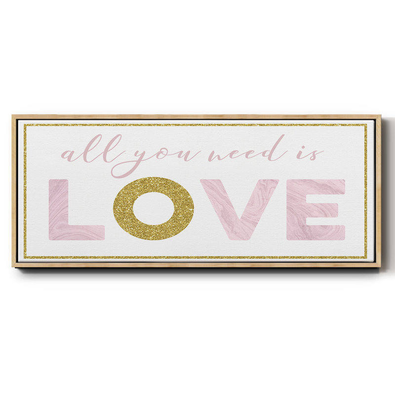 «All You Need is Love», toile encadrée