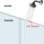 Ensemble de joint de porte de douche pour verre de 3/8 po: balai de fond en polycarbonate ultra transparent de 36 po + deux joints latéraux de 80 po (ensemble de 3 pièces)-122652907