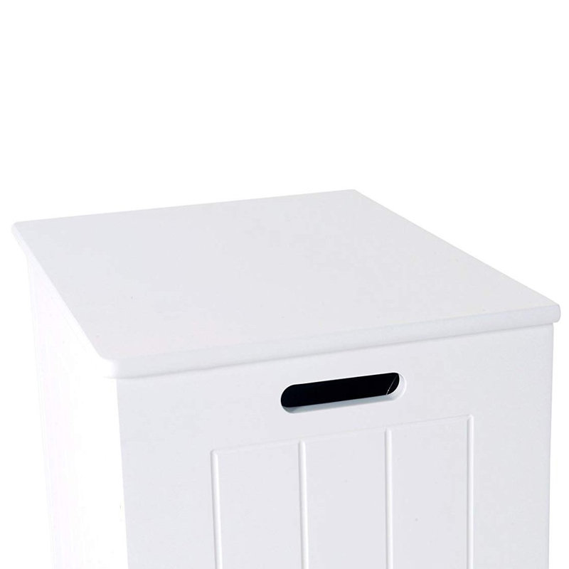 Wood Cabinet Laundry Hamper with Handles