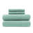 Cotton Blend Jersey Knit Aqua All Season 4-Piece Full Sheet Set-944867328-944867359