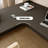 Black Solid Wood L - shaped Desk with Acrylic Base-211248214