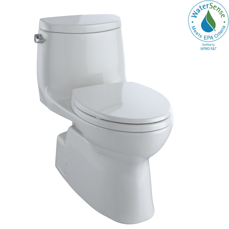 Carlyle® II 1.28 GPF Elongated One-Piece Toilet (Seat Included), Cotton, Left-Hand