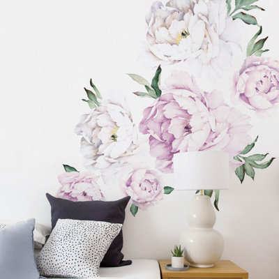 Adhésif décoratif fleurs de pivoine