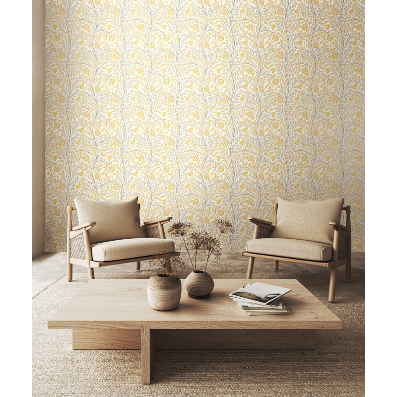 Padstow 10m x 50cm Matte Wallpaper Roll, Warm Natural