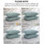 Taies d'oreiller matelassées Vilano de Southshore Fine Linens, en microfibre doublement brossée, à coutures carrées et bords passepoilés, lot de 2, 66 x 66 cm, bleu acier-399142847-399142820