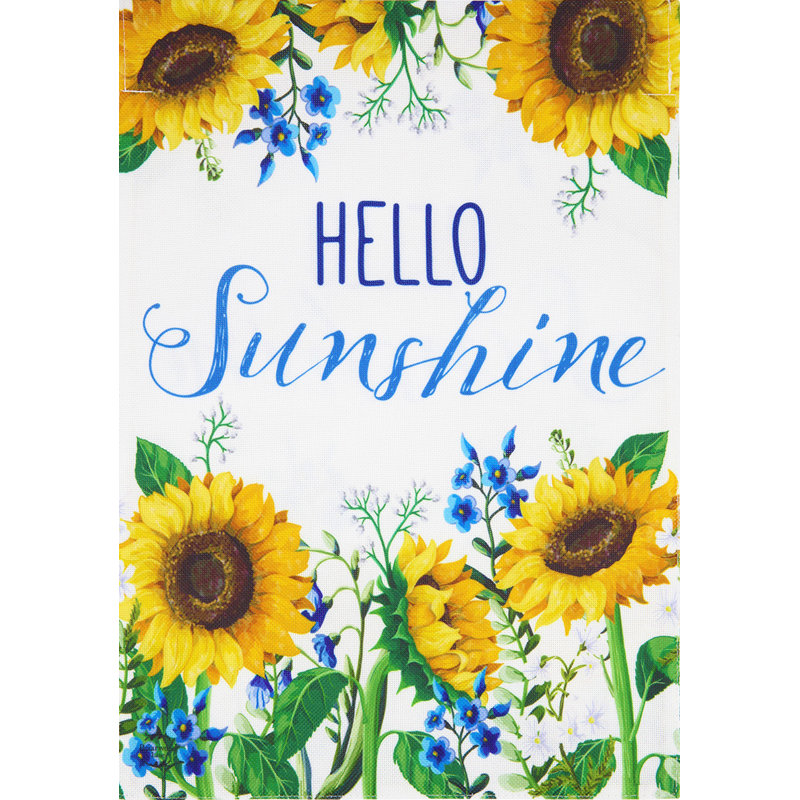 Drapeau de maison Hello Sunshine Spring