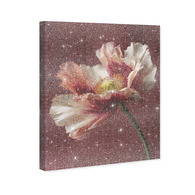 Merlot Blush Blossom I Floral & Botanical Canvas Print by Oliver Gal, Black Frame, 16 x 20, 24"H x 30"W, Gallery Wrapped