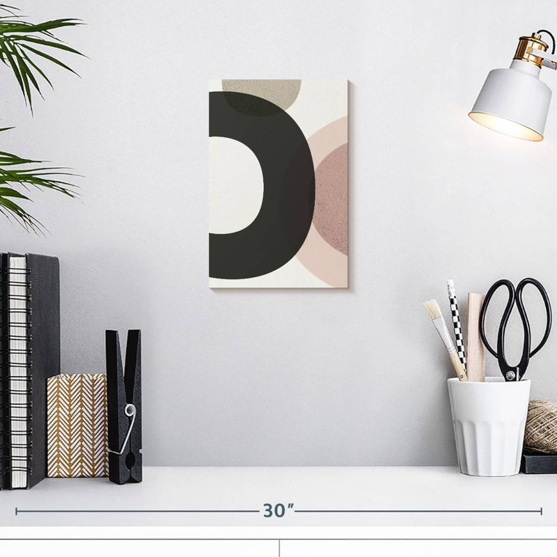 Avery Minimalist Circles I, 12" H x 8" W