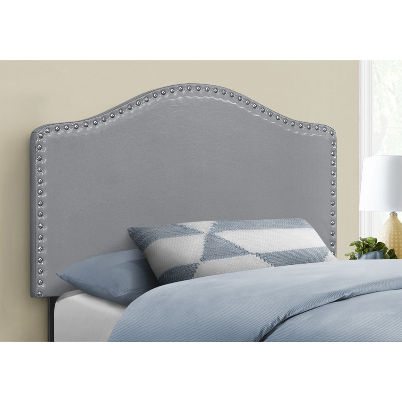 Camira Upholstered Headboard, Dark Gray, Full