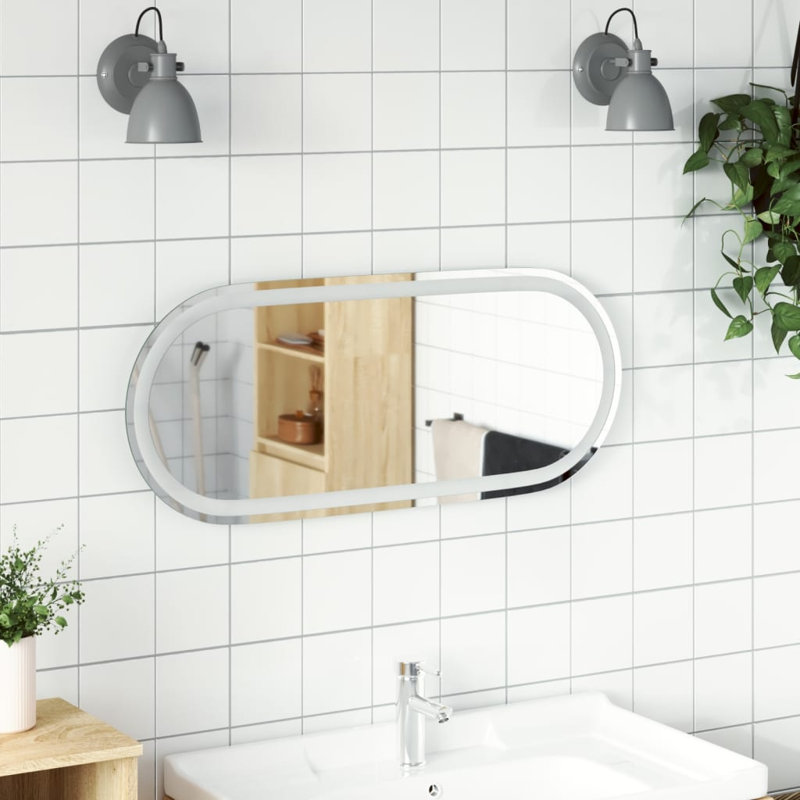 Miroir de salle de bain Jaisean, 31,5 po x 13,8 po