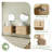 72'' Wall-Mounted Double Bathroom Vanity with Engineered Stone Top and Soft-Close Doors