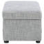 Repose-pieds avec rangement Merced Grey