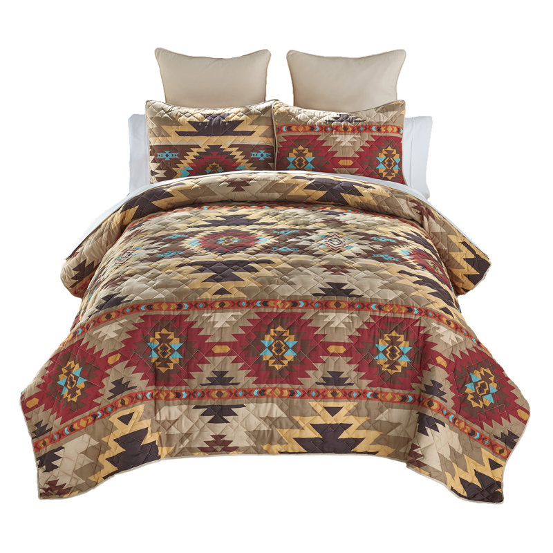 Courtepointe Sand Dune, Courtepointe pour lit grand + deux taies décorati