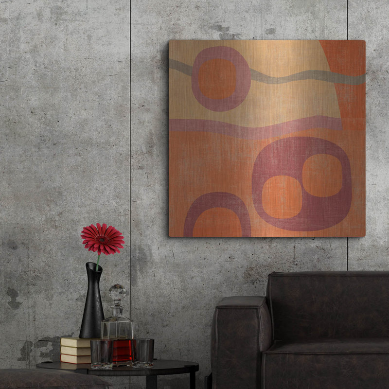 «Abstract 3» par Erin Clark, art mural en métal, H 36 po x l 36 po