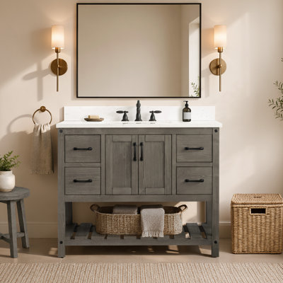 Radstock 42'' Single Bathroom Vanity with Top