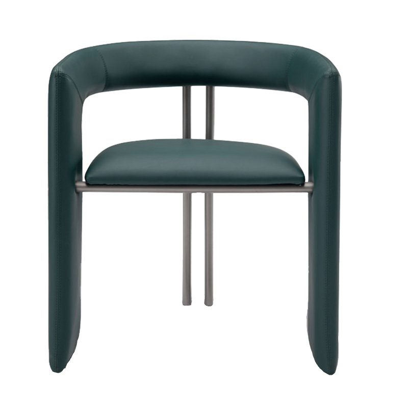 Fauteuil de salle à manger en cuir polyuréthane Arvento