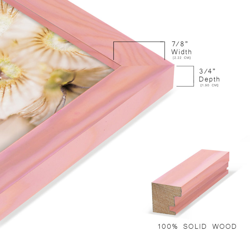 Brunton Bleach I, encadré sur papier, H 11 po x l 9 po x P 1 po, Rose