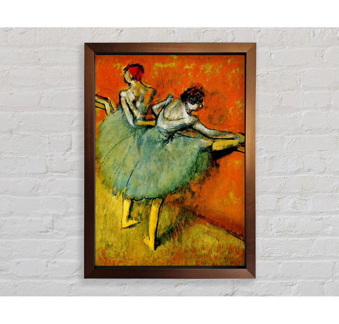 Ballerina Zwillinge von Edgar Degas - Einzelner Bilderrahmen Kunstdrucke