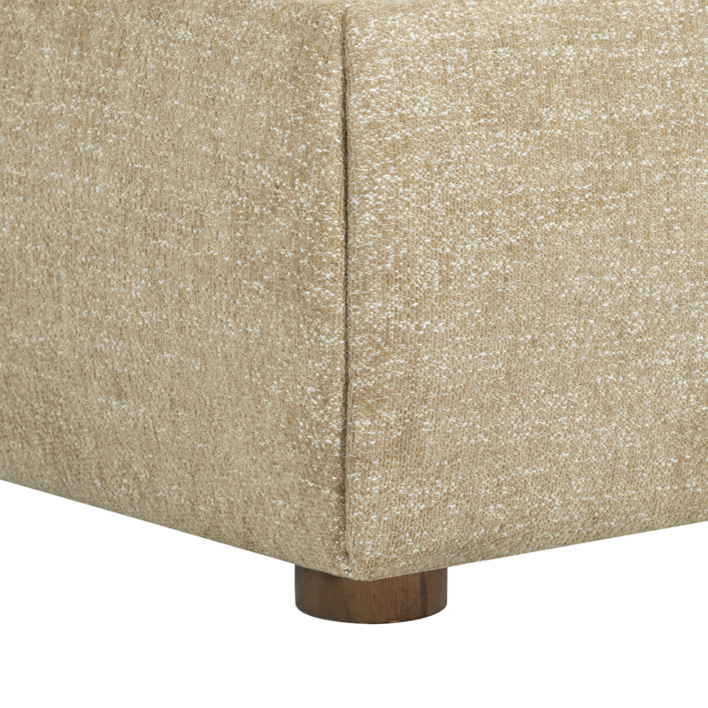 Callahan Upholstered Bed, King, Brown Faux Sherpa