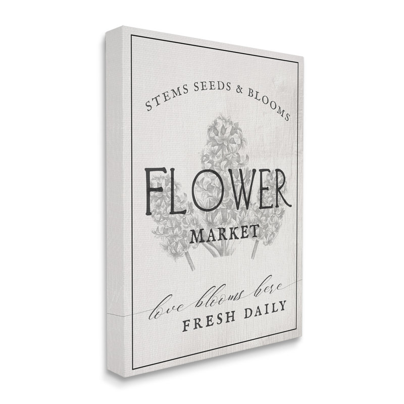 Blooms Flower Market, Toile tendue, H 30 po x l 24 po x P 1,5 po