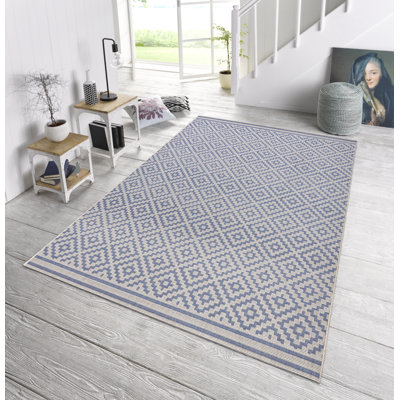Meadow Flatweave Blue Rug