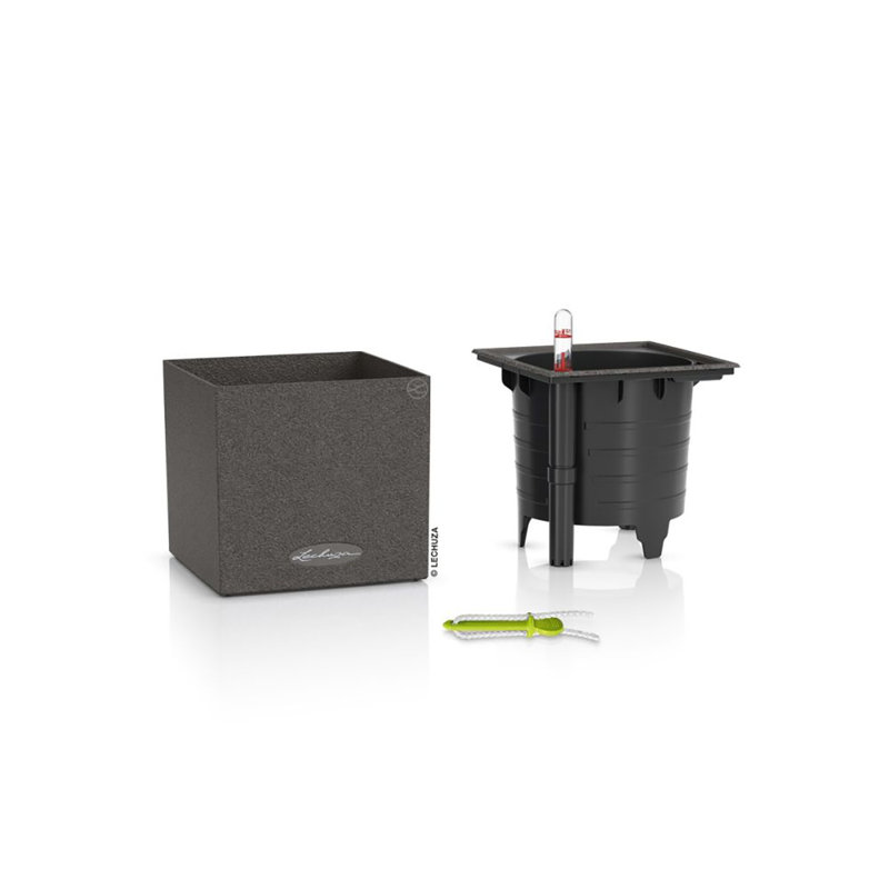 Canto Pot Planter, Graphite Black