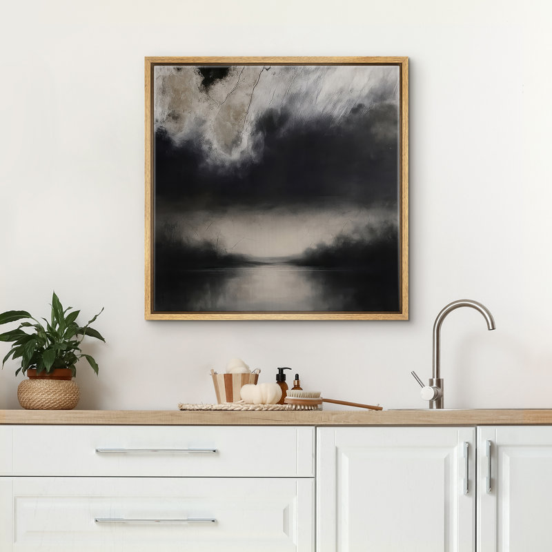 Reproduction d'art encadrée sur toile pour décor moderne neutre, Naturel, H 16 po x l 16 po