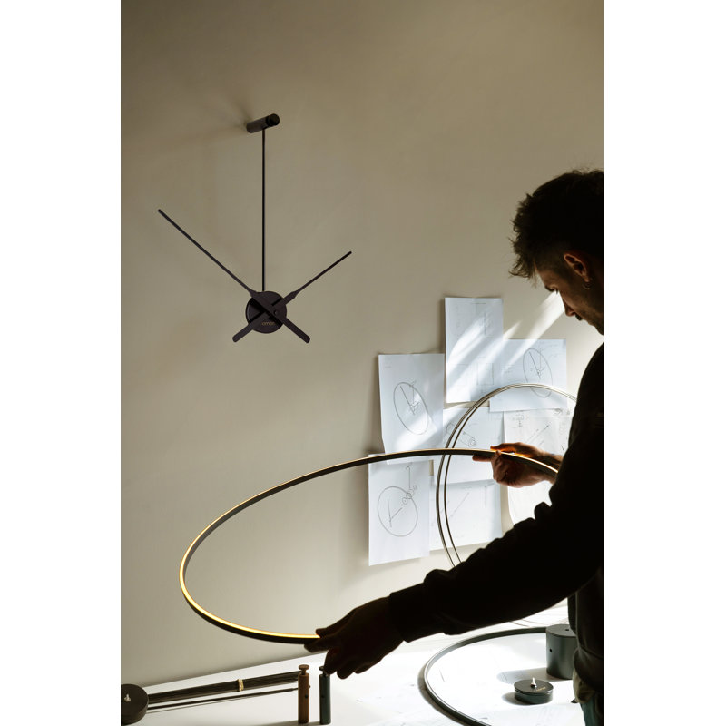 Ombra Aluminium Skeleton Wall Clock
