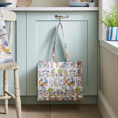Pantry Cats 100% Cotton, PVC Coating Picnic Tote Bag