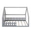 Full Wood House Bed With Window And Fence-1269254903