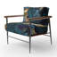 Crossreagh - Fauteuil d'appoint rembourré en marbre-742546572