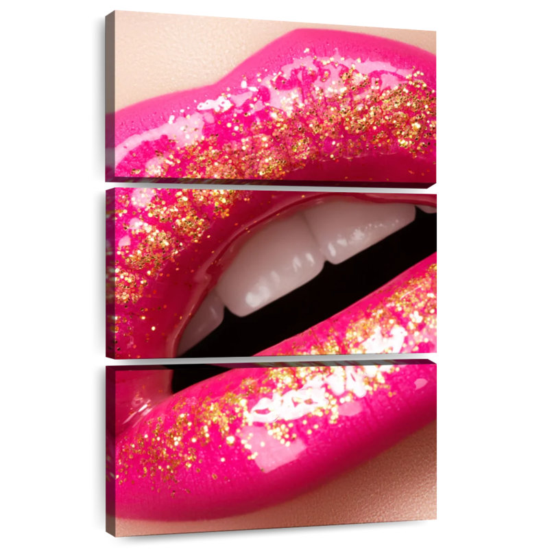 Shuttleworth Sparkling Pink Lips, 57" H x 36" W