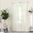 Messancy 100% Polyester Sheer Crushed Voile Solid Color Curtain Panel with Rod Pocket Top-102868-102864