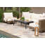 Aluminum Outdoor Coffee Table; Rectangular