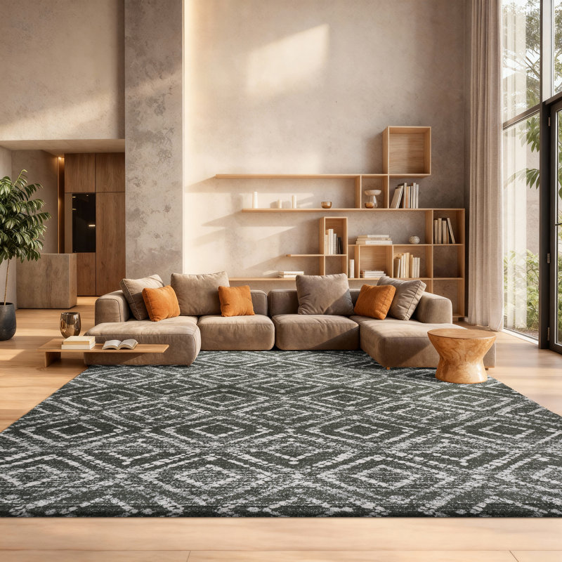 Keleigh Performance Geometric Rug, Rectangle 8' x 10'