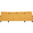 Yellow Chenille U-Shaped Sectional With Dual Chaise Lounges, Side Storage Functionality, And Soft Armrest Cushions For Outdoor Living  If Applicable Spacious Room Conversation Piece Pockets, In-977977225