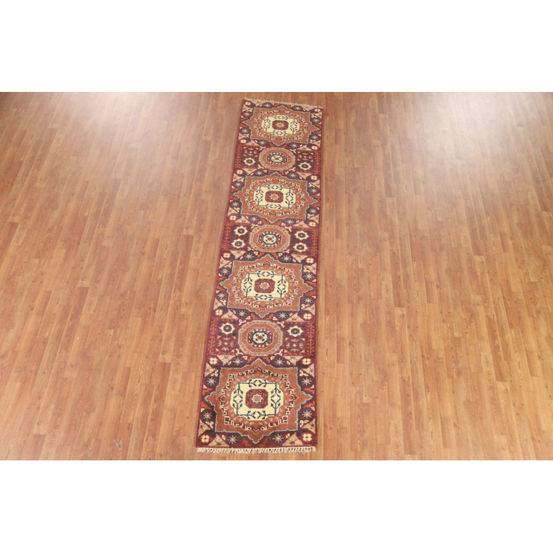 Tapis rouge traditionnel rouge bourgogne 2 x 10