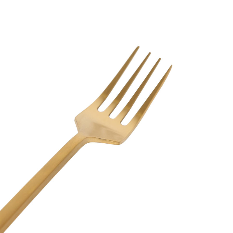 Argon Tableware - Stainless Steel Cake Forks, Gold
