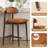 Upholstered Solid Wood Dining Chair With Footrest - Stylish And Comfortable Side Chair-595889989-595889987