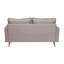 Compact Upholstered Tufted Loveseat With Wooden Legs-88754090